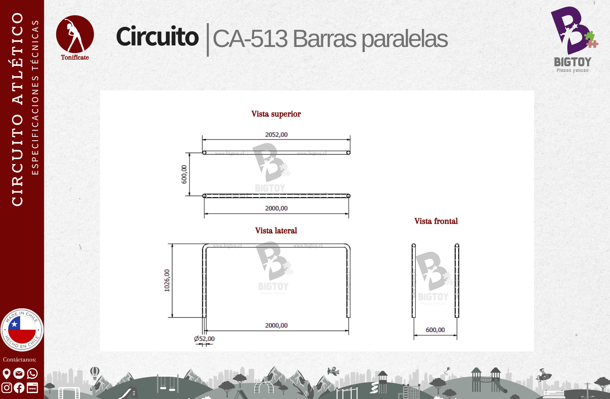 CA-513 BARRAS PARALELAS